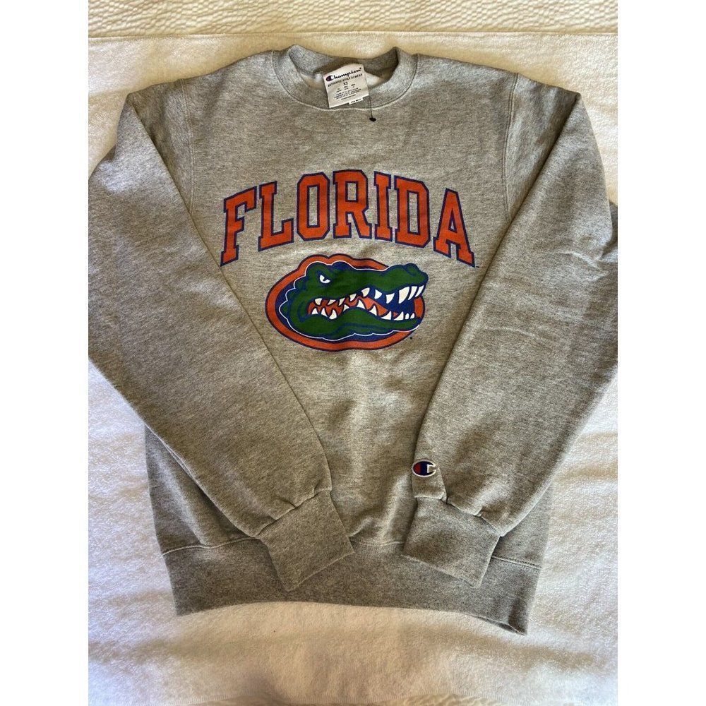Champion Florida Gators  Graphic print sweatshirt Hoodie Gray  Size XS